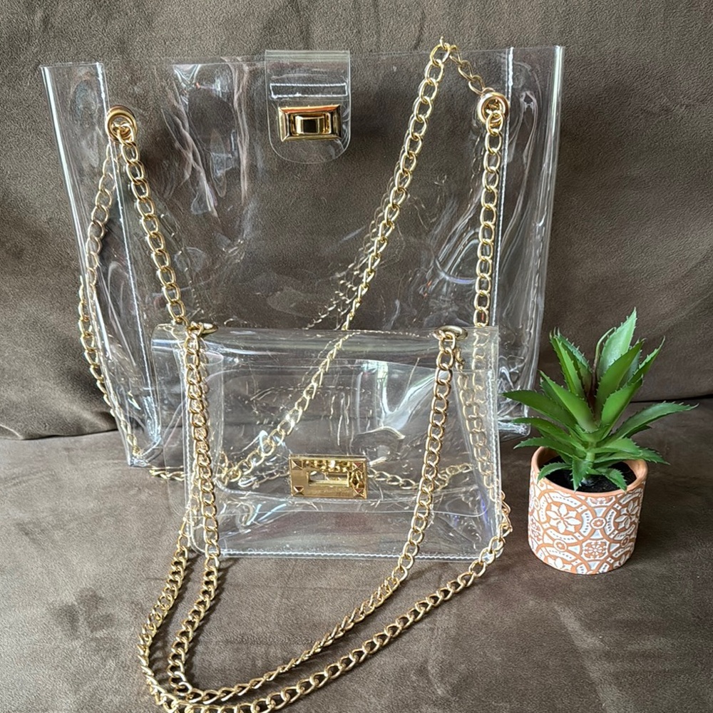 Transparent Stadium Chain Soulder Bags Bundle